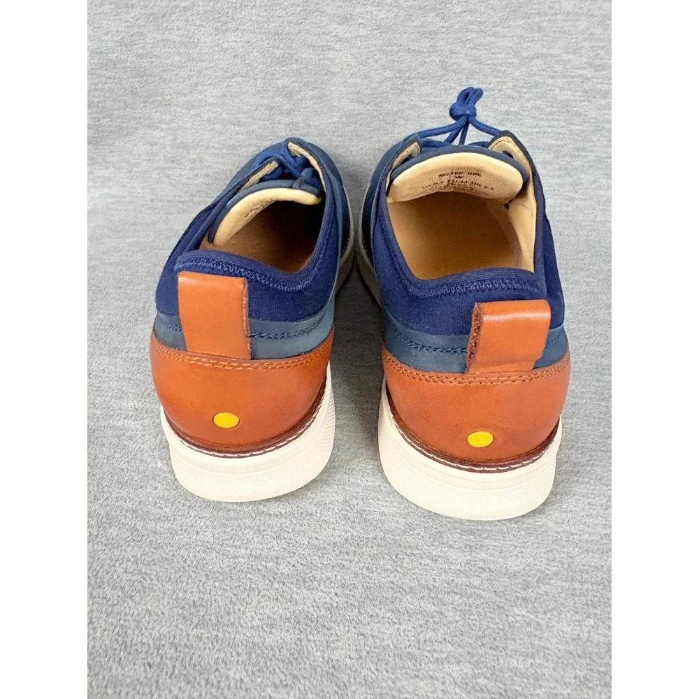 Samuel Hubbard Rafael Lace Up Shoes Mens 9.5 W Blue Navy Nubuck Leather Lace Up